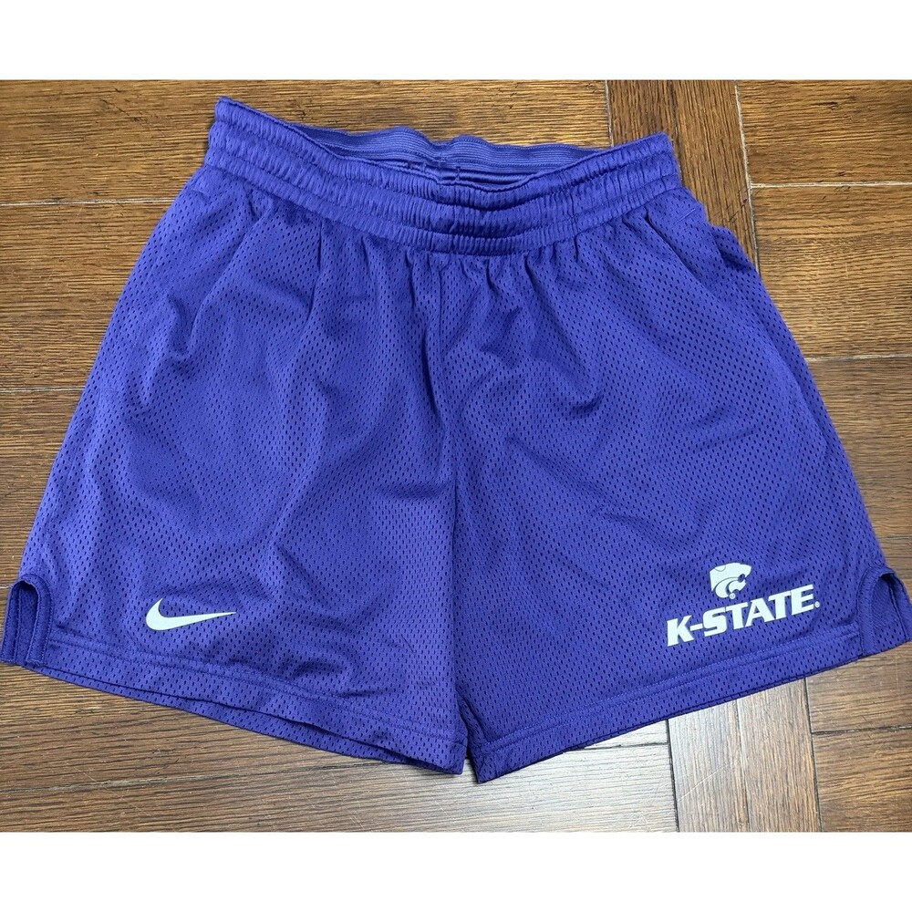 Men’s Kansas State Wildcats Nike Size M Player Issued Purple Basketball Shorts